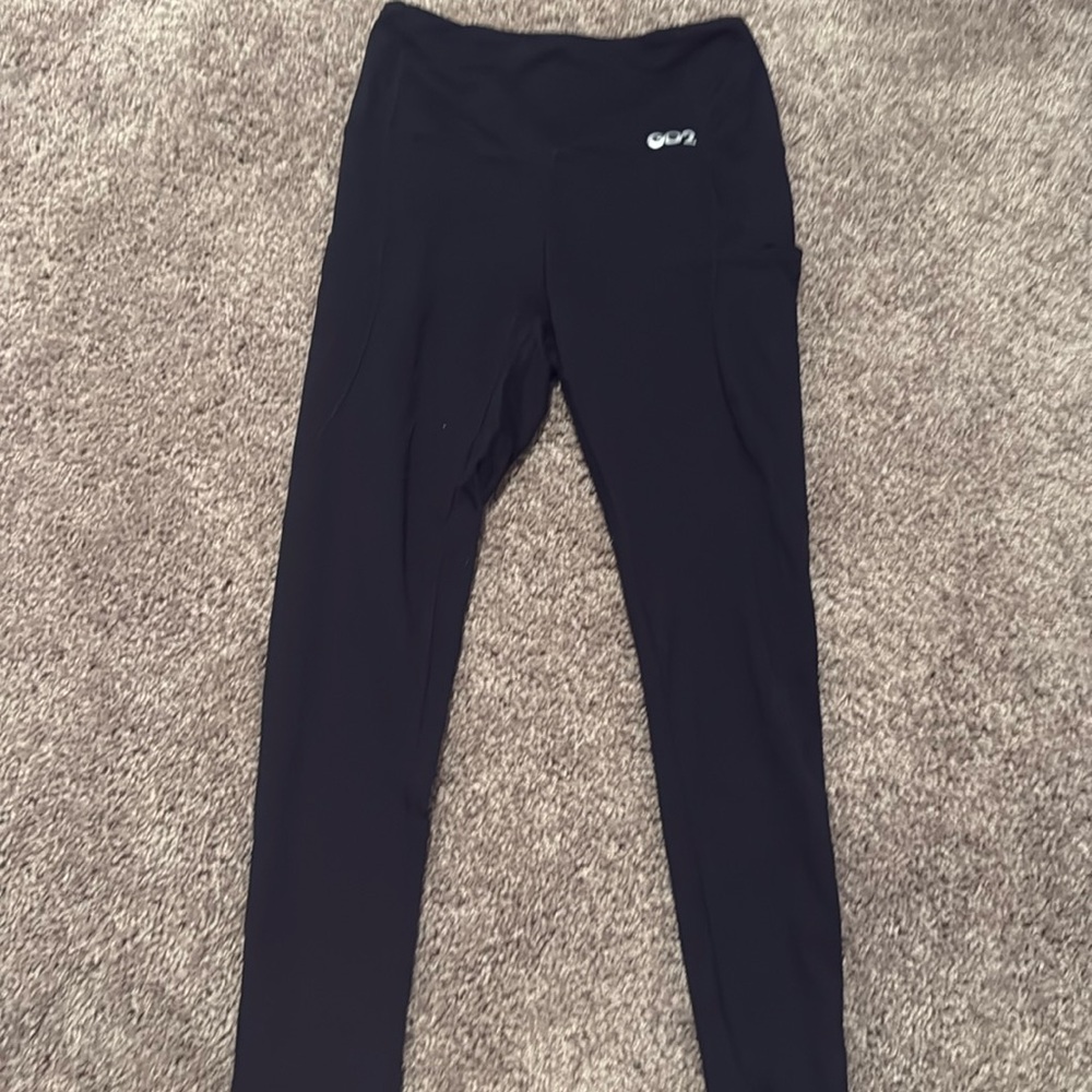 GO2 Black Compression Leggings w/ Pockets